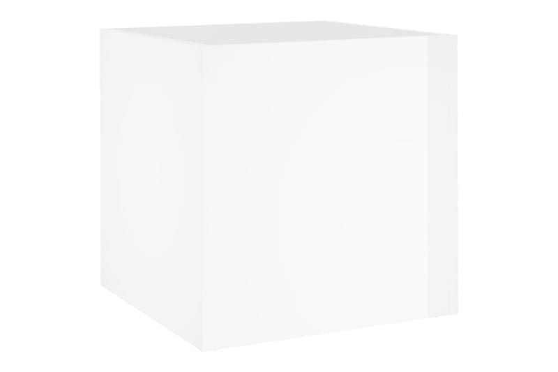 beBasic Plantekasse høyglans hvit 40x40x40 cm konstruert tre - Hvit - Hage - Dyrking & hagearbeid - Dyrking - Blomsterpotter - Blomsterkasser