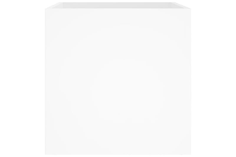 beBasic Plantekasse høyglans hvit 40x40x40 cm konstruert tre - Hvit - Hage - Dyrking & hagearbeid - Dyrking - Blomsterpotter - Blomsterkasser