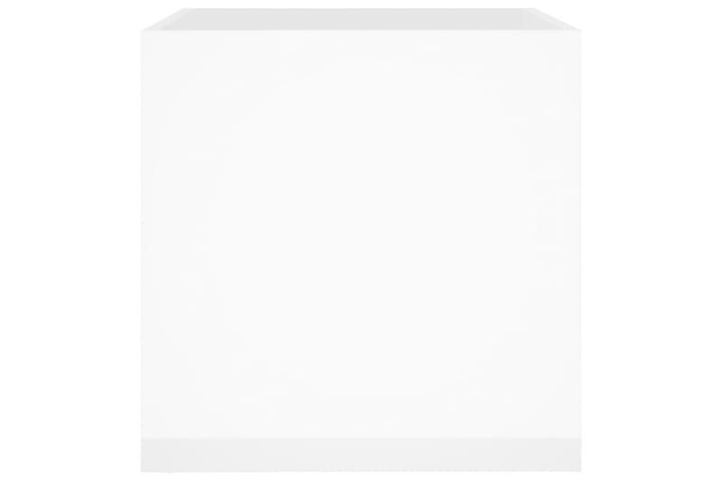 beBasic Plantekasse høyglans hvit 40x40x40 cm konstruert tre - Hvit - Hage - Dyrking & hagearbeid - Dyrking - Blomsterpotter - Blomsterkasser