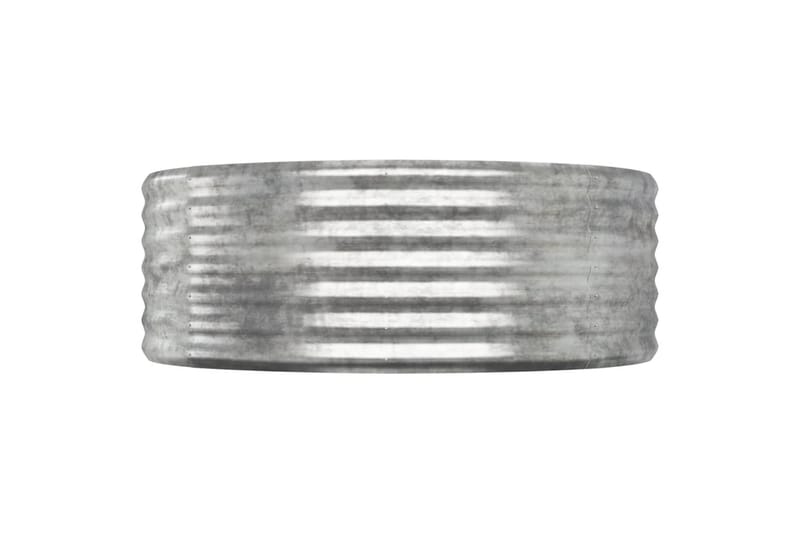 beBasic Plantekasse pulverlakkert stål 507x100x36 cm sølv - Silver - Hage - Dyrking & hagearbeid - Dyrking - Blomsterpotter - Blomsterkasser