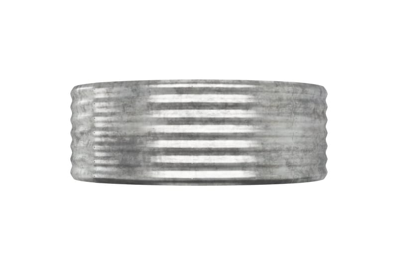 beBasic Plantekasse pulverlakkert stål 507x100x36 cm sølv - Silver - Blomsterkasser - Hagekrukker