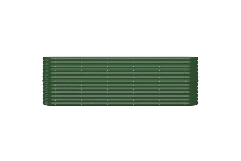 beBasic Plantekasse pulverlakkert stål 224x40x68 cm grønn - grÃ¸nn - Hage - Dyrking & hagearbeid - Dyrking - Blomsterpotter - Blomsterkasser