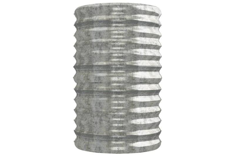 beBasic Plantekasse pulverlakkert stål 224x40x68 cm sølv - Silver - Blomsterkasser - Hagekrukker