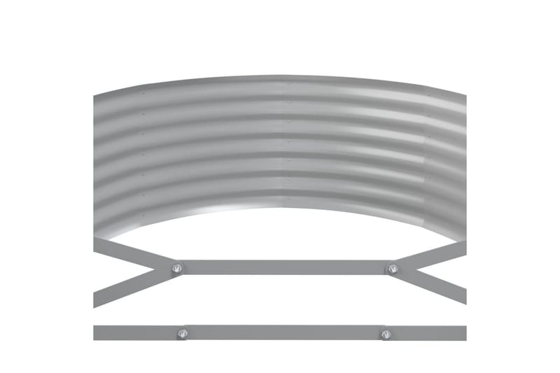 beBasic Plantekasse pulverlakkert stål 322x100x36 cm brun - Brun - Hage - Dyrking & hagearbeid - Dyrking - Blomsterpotter - Blomsterkasser