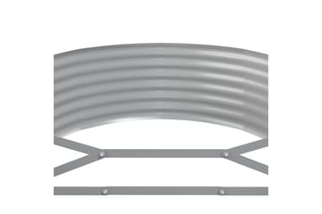 beBasic Plantekasse pulverlakkert stål 507x100x36 cm grå - GrÃ¥ - Hage - Dyrking & hagearbeid - Dyrking - Blomsterpotter - Blomsterkasser