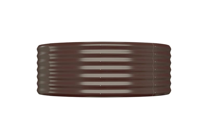 beBasic Plantekasse pulverlakkert stål 322x100x36 cm brun - Brun - Hage - Dyrking & hagearbeid - Dyrking - Blomsterpotter - Blomsterkasser