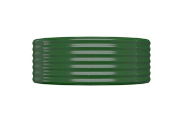 beBasic Plantekasse pulverlakkert stål 322x100x36 cm grønn - grÃ¸nn - Hage - Dyrking & hagearbeid - Dyrking - Blomsterpotter - Blomsterkasser