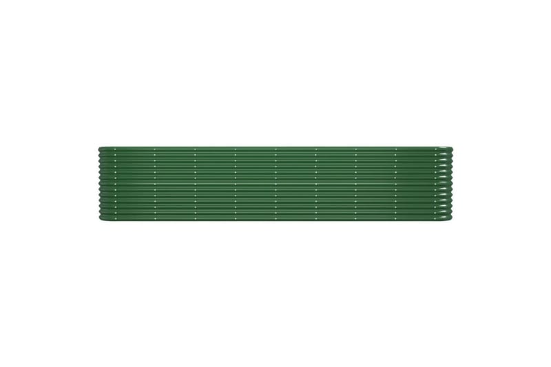 beBasic Plantekasse pulverlakkert stål 332x40x68 cm grønn - grÃ¸nn - Hage - Dyrking & hagearbeid - Dyrking - Blomsterpotter - Blomsterkasser