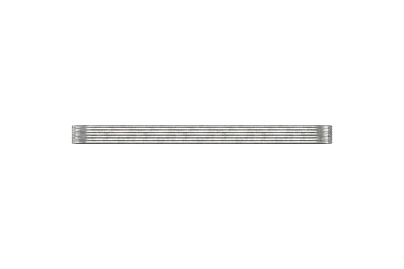 beBasic Plantekasse pulverlakkert stål 507x100x36 cm sølv - Silver - Hage - Dyrking & hagearbeid - Dyrking - Blomsterpotter - Blomsterkasser