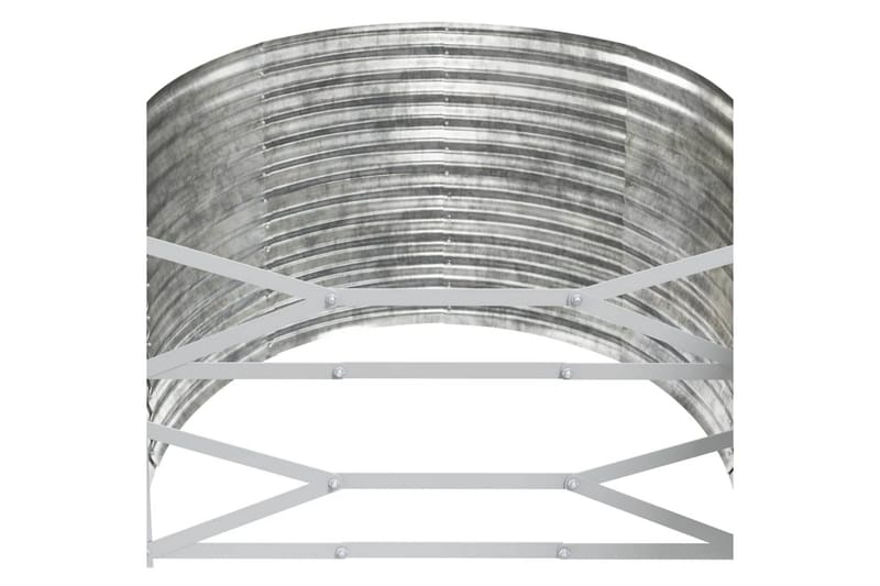 beBasic Plantekasse pulverlakkert stål 507x100x68 cm sølv - Silver - Blomsterkasser - Hagekrukker