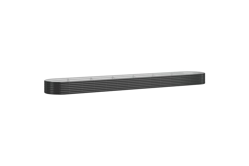 beBasic Plantekasse pulverlakkert stål 544x100x36 cm antrasitt - AntrasittgrÃ¥ - Hage - Dyrking & hagearbeid - Dyrking - Blomsterpotter - Blomsterkasser
