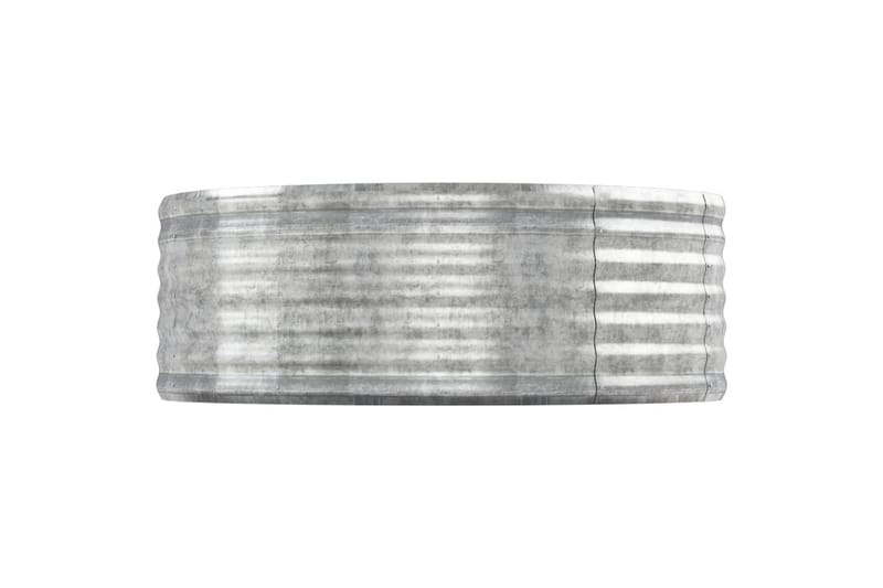 beBasic Plantekasse pulverlakkert stål 544x100x36 cm sølv - Silver - Blomsterkasser - Hagekrukker