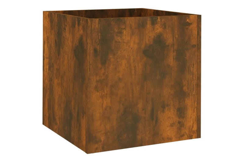 beBasic Plantekasse røkt eik 40x40x40 cm konstruert tre - Brun - Hage - Dyrking & hagearbeid - Dyrking - Blomsterpotter - Blomsterkasser