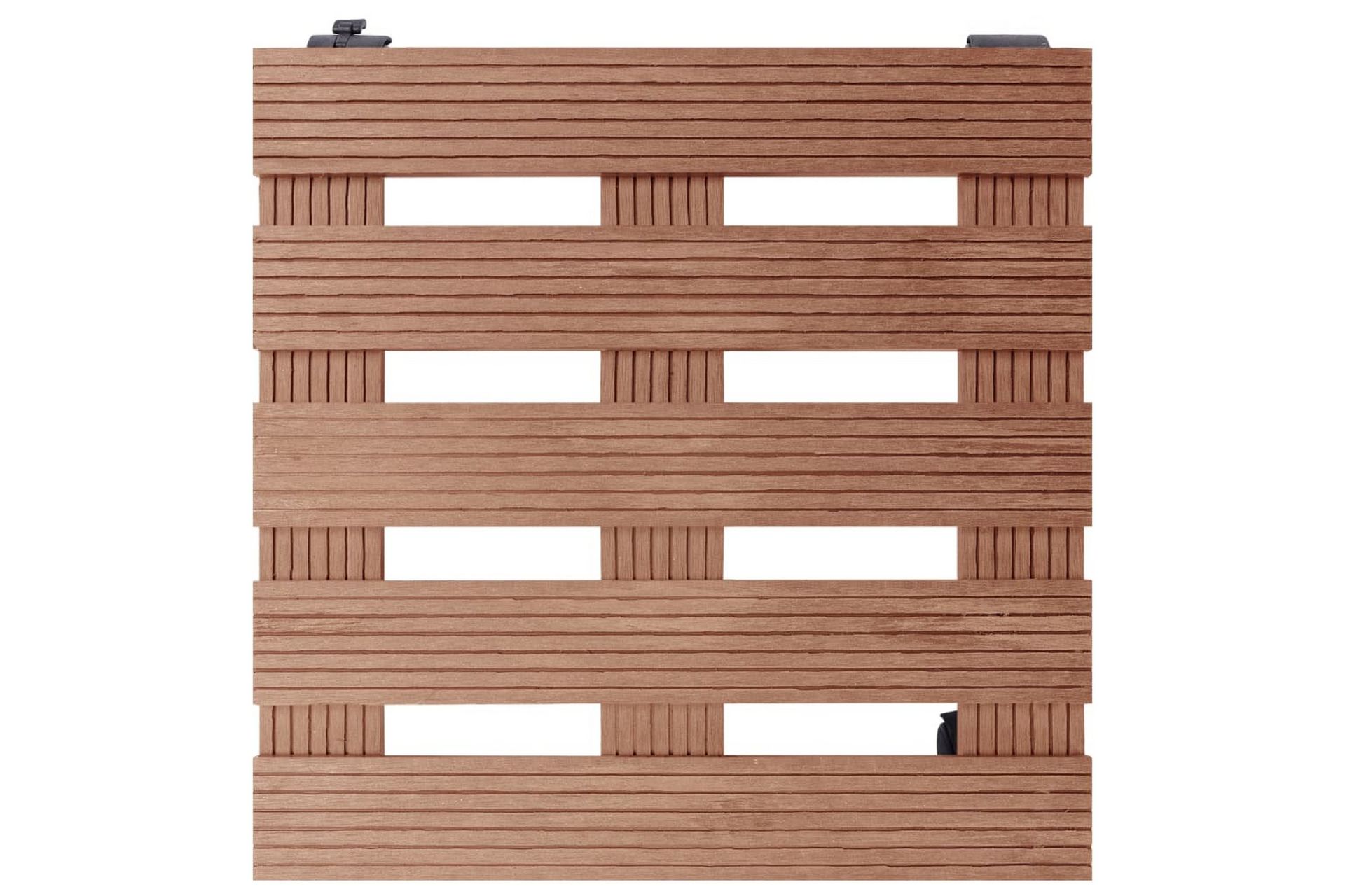 beBasic Pottetraller 4 stk brun 30x30x7,5 cm WPC - Brun - Hage - Dyrking & hagearbeid - Dyrking - Blomsterpotter - Blomsterhylle & blomsterstativ