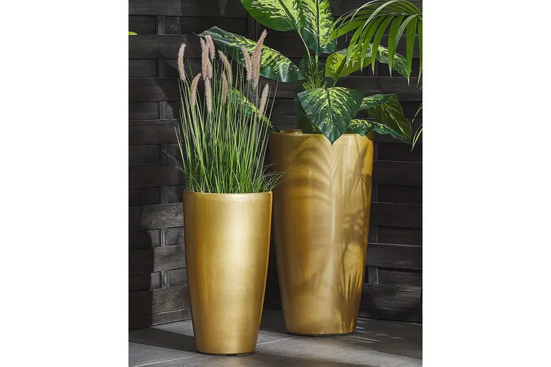 Blomkrukor GOLD - Hage - Dyrking & hagearbeid - Dyrking - Blomsterpotter - Store blomsterkrukker