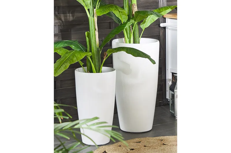 Blomkrukor White - Hage - Dyrking & hagearbeid - Dyrking - Blomsterpotter - Store blomsterkrukker