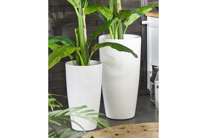 Blomkrukor White - Hage - Dyrking & hagearbeid - Dyrking - Blomsterpotter - Store blomsterkrukker