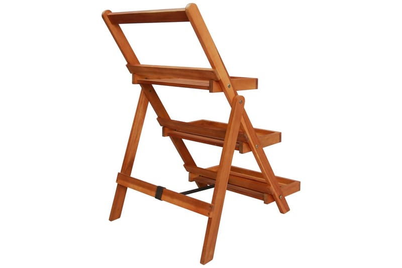 Blomsterstativ 3 etasjer 50x63x80 cm heltre akasie - Hage - Dyrking & hagearbeid - Dyrking - Blomsterpotter - Blomsterhylle & blomsterstativ