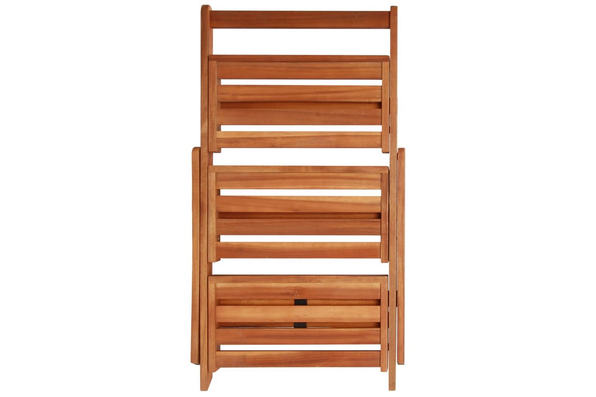 Blomsterstativ 3 etasjer 50x63x80 cm heltre akasie - Hage - Dyrking & hagearbeid - Dyrking - Blomsterpotter - Blomsterhylle & blomsterstativ