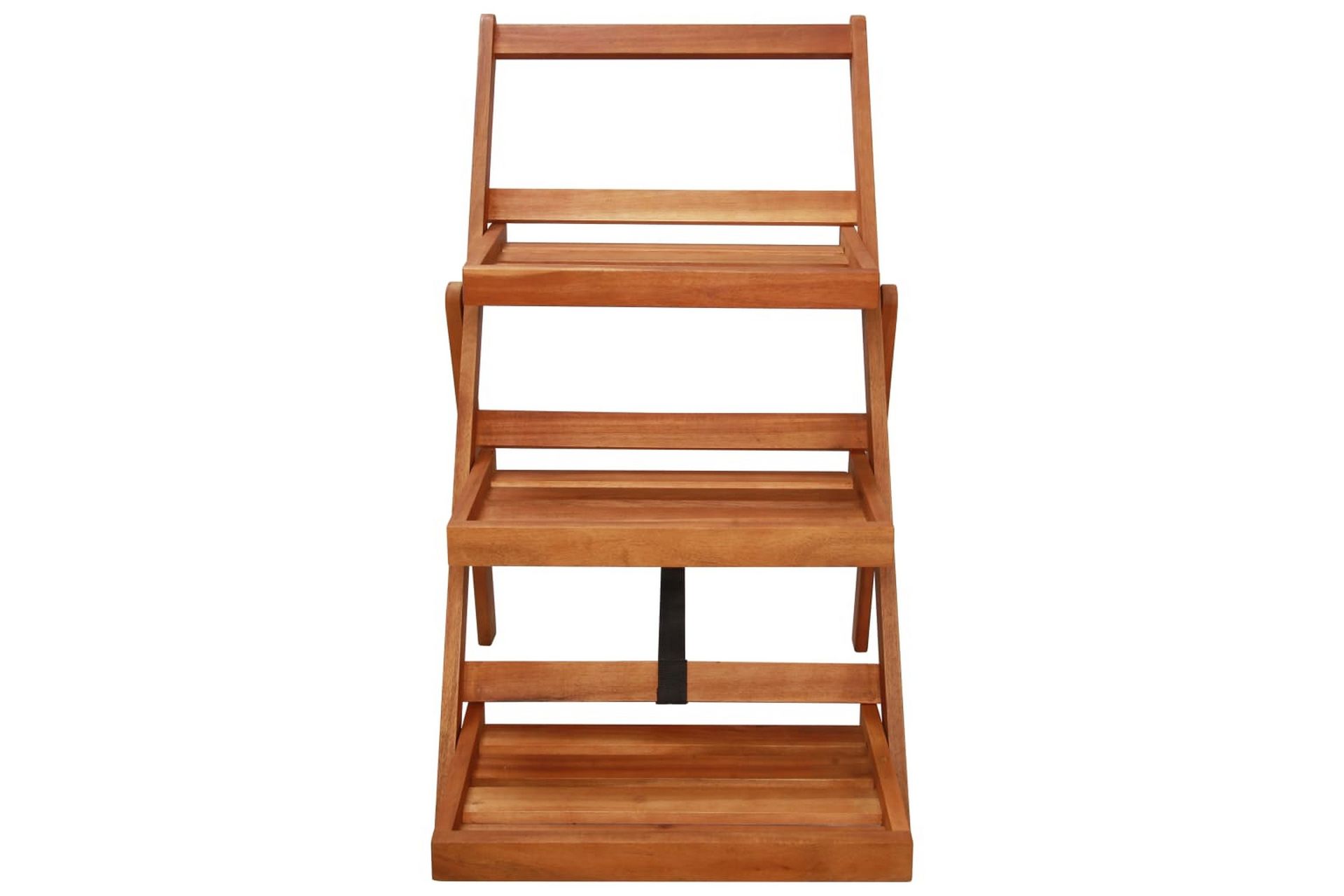 Blomsterstativ 3 etasjer 50x63x80 cm heltre akasie - Hage - Dyrking & hagearbeid - Dyrking - Blomsterpotter - Blomsterhylle & blomsterstativ