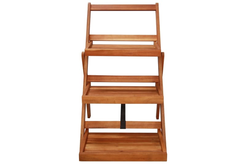 Blomsterstativ 3 etasjer 50x63x80 cm heltre akasie - Hage - Dyrking & hagearbeid - Dyrking - Blomsterpotter - Blomsterhylle & blomsterstativ