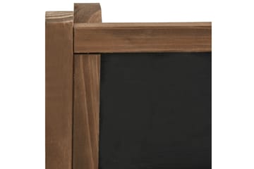 Blomsterstativ 3 etasjer med tavle 40x30x90 cm heltre gran - Brun - Hage - Dyrking & hagearbeid - Dyrking - Blomsterpotter - Blomsterhylle & blomsterstativ