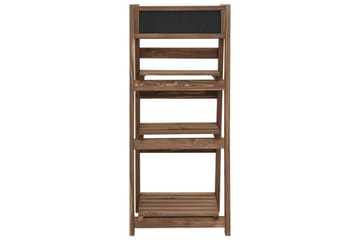 Blomsterstativ 3 etasjer med tavle 40x30x90 cm heltre gran - Brun - Hage - Dyrking & hagearbeid - Dyrking - Blomsterpotter - Blomsterhylle & blomsterstativ
