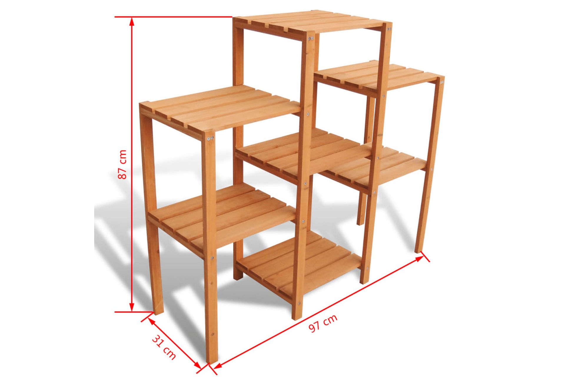 Blomsterstativ 97 x 31 x 87 cm - Hage - Dyrking & hagearbeid - Dyrking - Blomsterpotter - Blomsterhylle & blomsterstativ