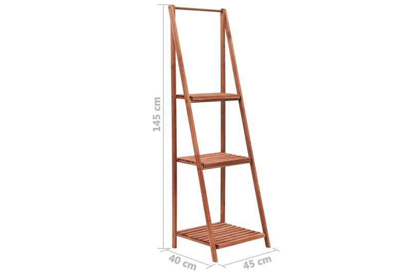Blomsterstativ sedertre 45x40x145 cm - Hage - Dyrking & hagearbeid - Dyrking - Blomsterpotter - Blomsterhylle & blomsterstativ