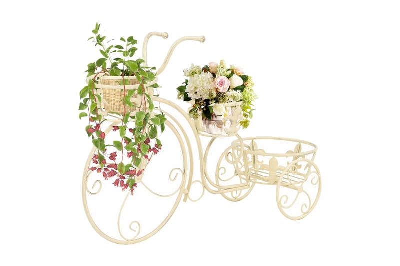 Blomsterstativ sykkelform gammeldags stil metall - Blomsterhylle & blomsterstativ