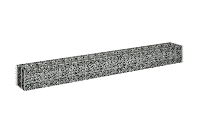Gabion høybed galvanisert stål 270x30x30 cm - Blomsterhylle & blomsterstativ