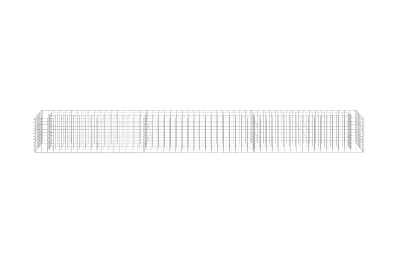 Gabion høybed galvanisert stål 270x30x30 cm - Hage - Dyrking & hagearbeid - Dyrking - Blomsterpotter - Blomsterhylle & blomsterstativ