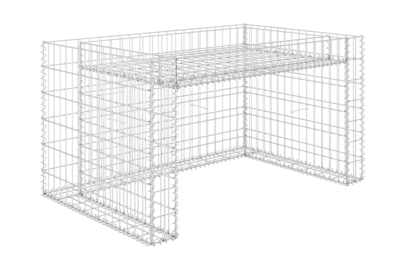 Gabion høybed kubeformet ståltråd 110x80x60 cm - Hage - Dyrking & hagearbeid - Dyrking - Blomsterpotter - Blomsterhylle & blomsterstativ