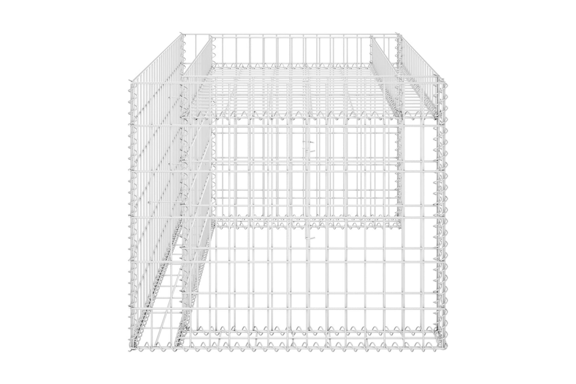 Gabion høybed kubeformet ståltråd 110x80x60 cm - Hage - Dyrking & hagearbeid - Dyrking - Blomsterpotter - Blomsterhylle & blomsterstativ