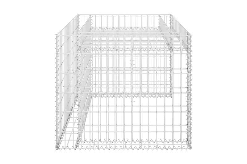 Gabion høybed kubeformet ståltråd 110x80x60 cm - Hage - Dyrking & hagearbeid - Dyrking - Blomsterpotter - Blomsterhylle & blomsterstativ