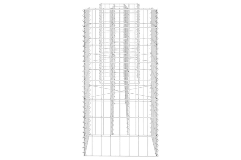 Gabion plantekasse H-formet ståltråd 260x40x80 cm - Hage - Dyrking & hagearbeid - Dyrking - Blomsterpotter - Blomsterhylle & blomsterstativ