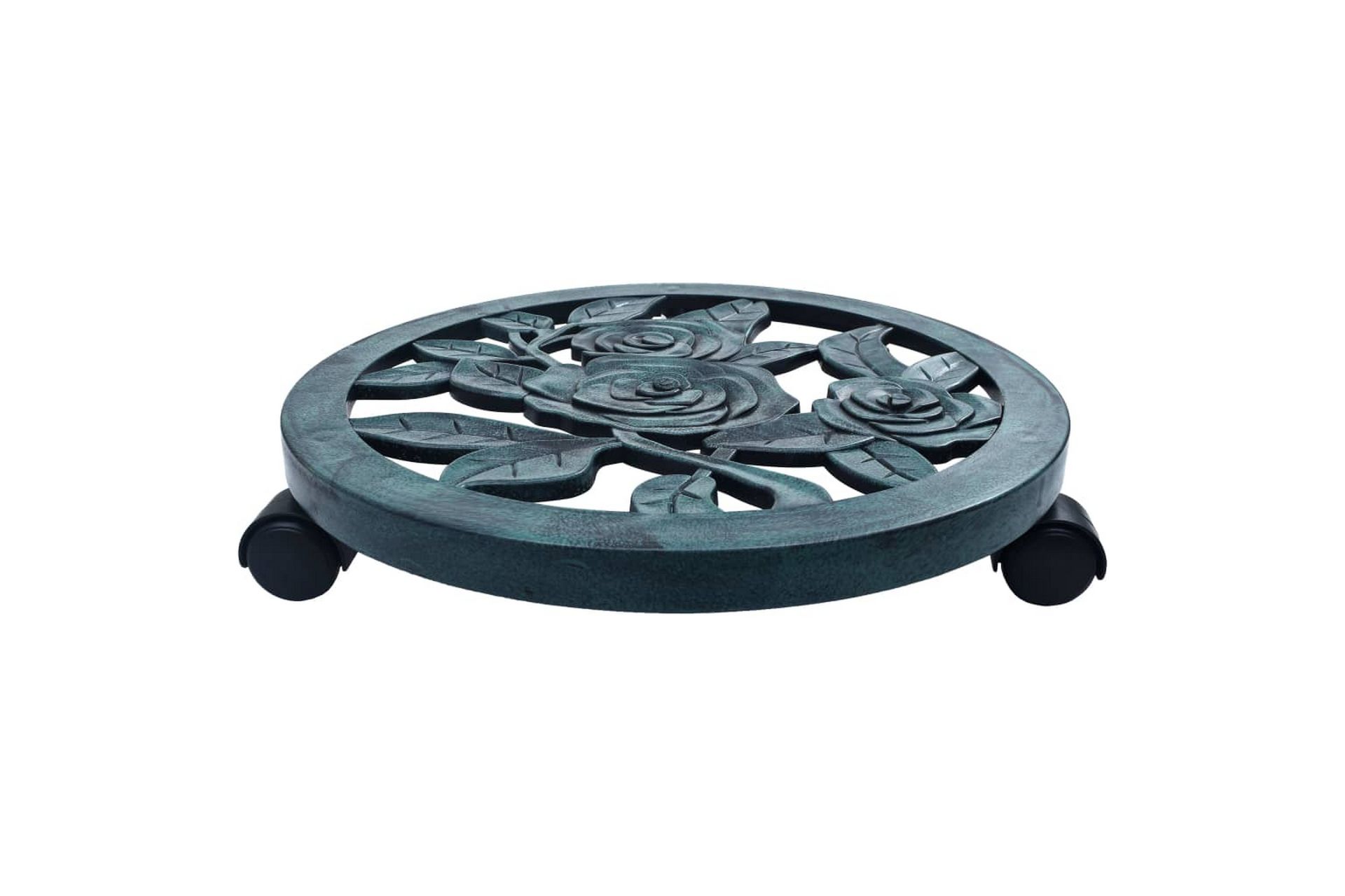 Pottetraller 6 stk grønn 38 cm plast - Grønn - Hage - Dyrking & hagearbeid - Dyrking - Blomsterpotter - Blomsterhylle & blomsterstativ