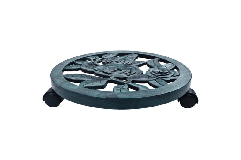 Pottetraller 6 stk grønn 38 cm plast - Grønn - Hage - Dyrking & hagearbeid - Dyrking - Blomsterpotter - Blomsterhylle & blomsterstativ