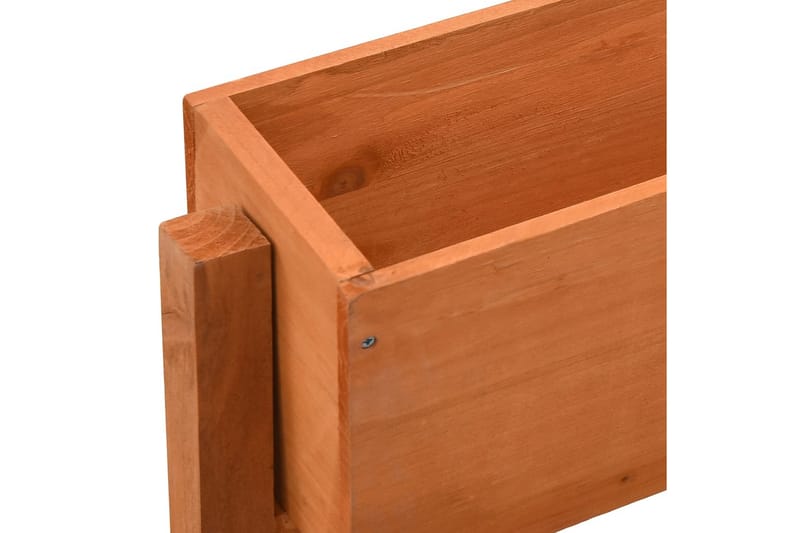 Sammenleggbar blomsterkasse oransje 60x14x75 cm heltre gran - Oransj - Hage - Dyrking & hagearbeid - Dyrking - Blomsterpotter - Blomsterhylle & blomsterstativ