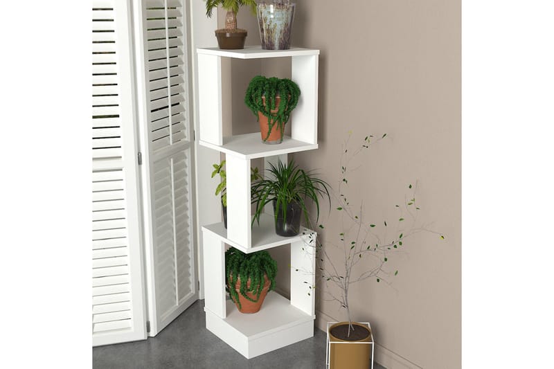 Ynhi Plantebord 35 cm - Hvit - Hage - Dyrking & hagearbeid - Dyrking - Blomsterpotter - Blomsterhylle & blomsterstativ