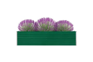 Forhøyet hagebed 320x40x77 cm galvanisert stål grønn - Hage - Dyrking & hagearbeid - Dyrking - Blomsterpotter - Blomsterkasser