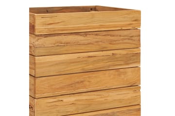 Høybed 50x40x72 cm resirkulert teak og stål - Hage - Dyrking & hagearbeid - Dyrking - Blomsterpotter - Blomsterkasser