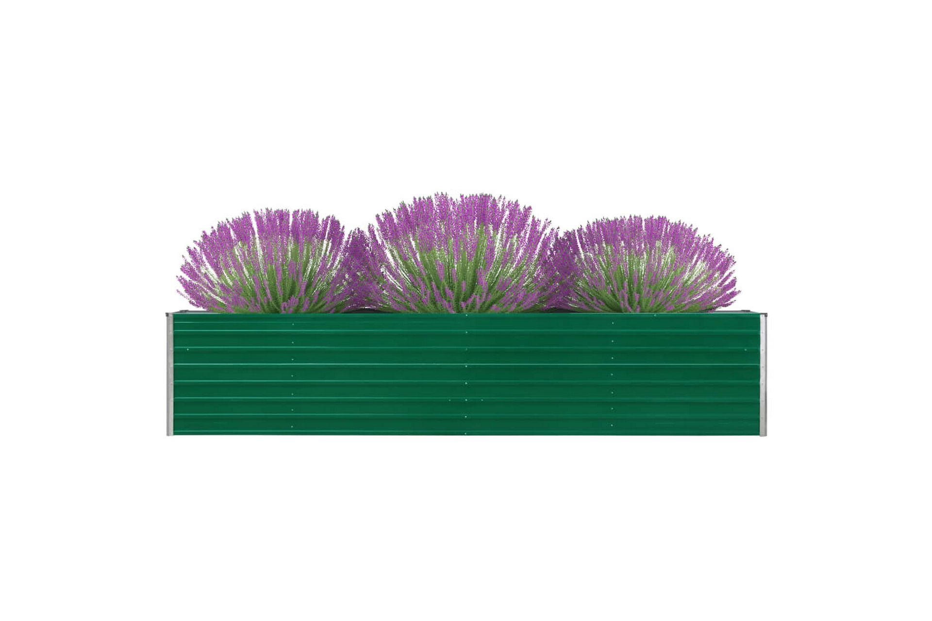 Høybed galvanisert stål 320x40x45 cm grønn - Hage - Dyrking & hagearbeid - Dyrking - Blomsterpotter - Blomsterkasser