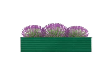 Høybed galvanisert stål 320x40x45 cm grønn - Hage - Dyrking & hagearbeid - Dyrking - Blomsterpotter - Blomsterkasser