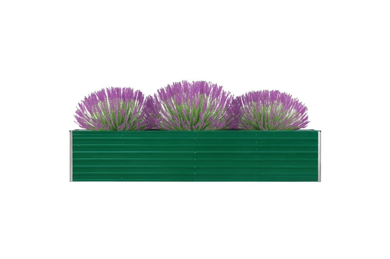 Høybed galvanisert stål 320x40x45 cm grønn - Hage - Dyrking & hagearbeid - Dyrking - Blomsterpotter - Blomsterkasser