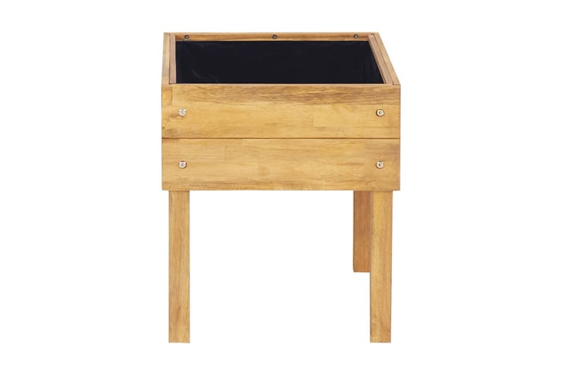 Hevet plantekasse 50x40x45 cm heltre akasie - Hage - Dyrking & hagearbeid - Dyrking - Blomsterpotter - Blomsterkasser