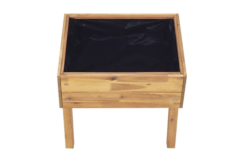 Hevet plantekasse 50x40x45 cm heltre akasie - Hage - Dyrking & hagearbeid - Dyrking - Blomsterpotter - Blomsterkasser