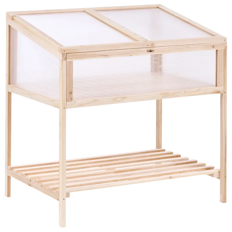 Drivhus for balkong Aranova grantre 58 cm, Brun/Transparent