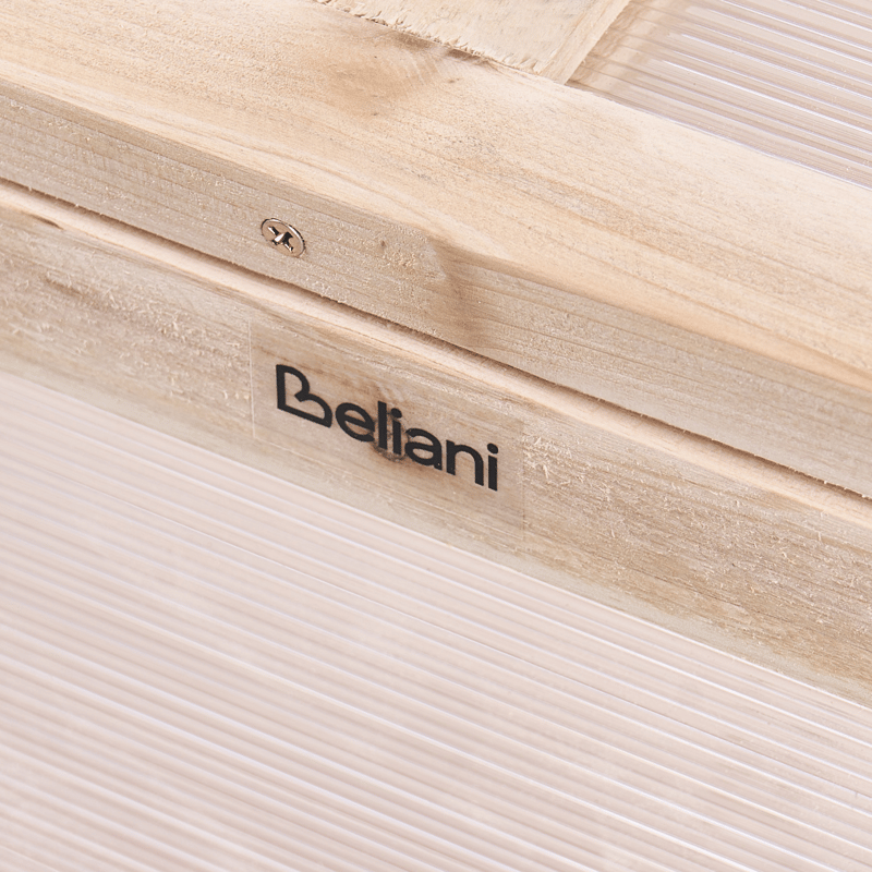 Drivhus for balkong Aranova grantre 58 cm - Brun/Transparent - Hage - Dyrking & hagearbeid - Dyrking - Blomsterpotter - Drivhusbenk