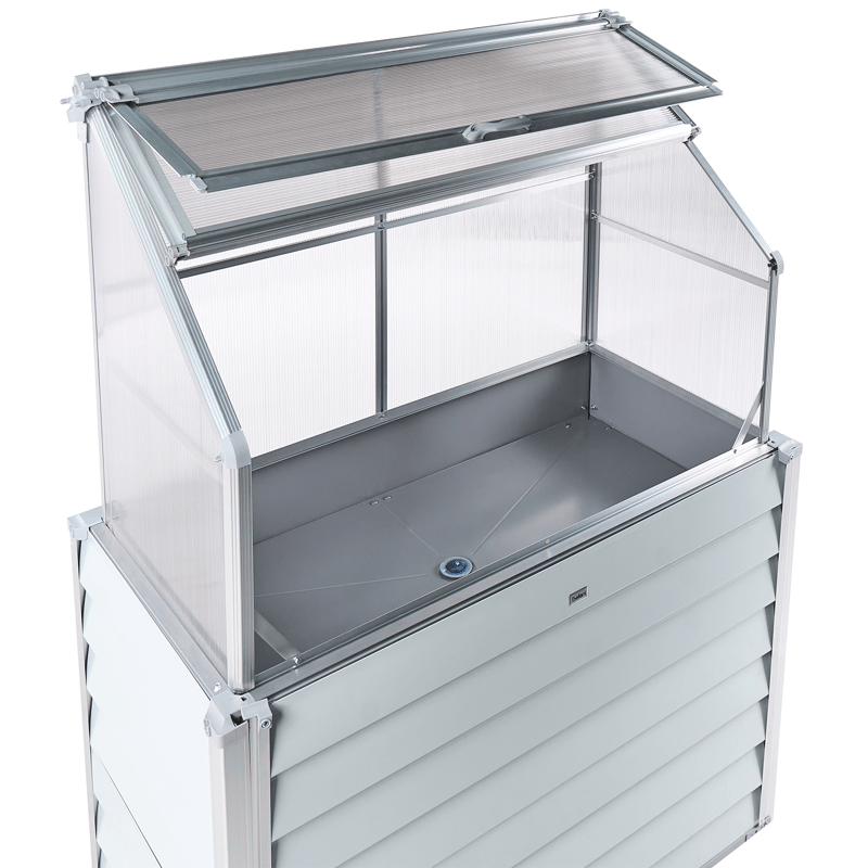 Drivhus for balkong Novoli 62 cm - Hvit - Hage - Dyrking & hagearbeid - Dyrking - Blomsterpotter - Drivhusbenk